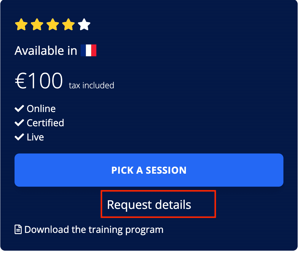 Request details link